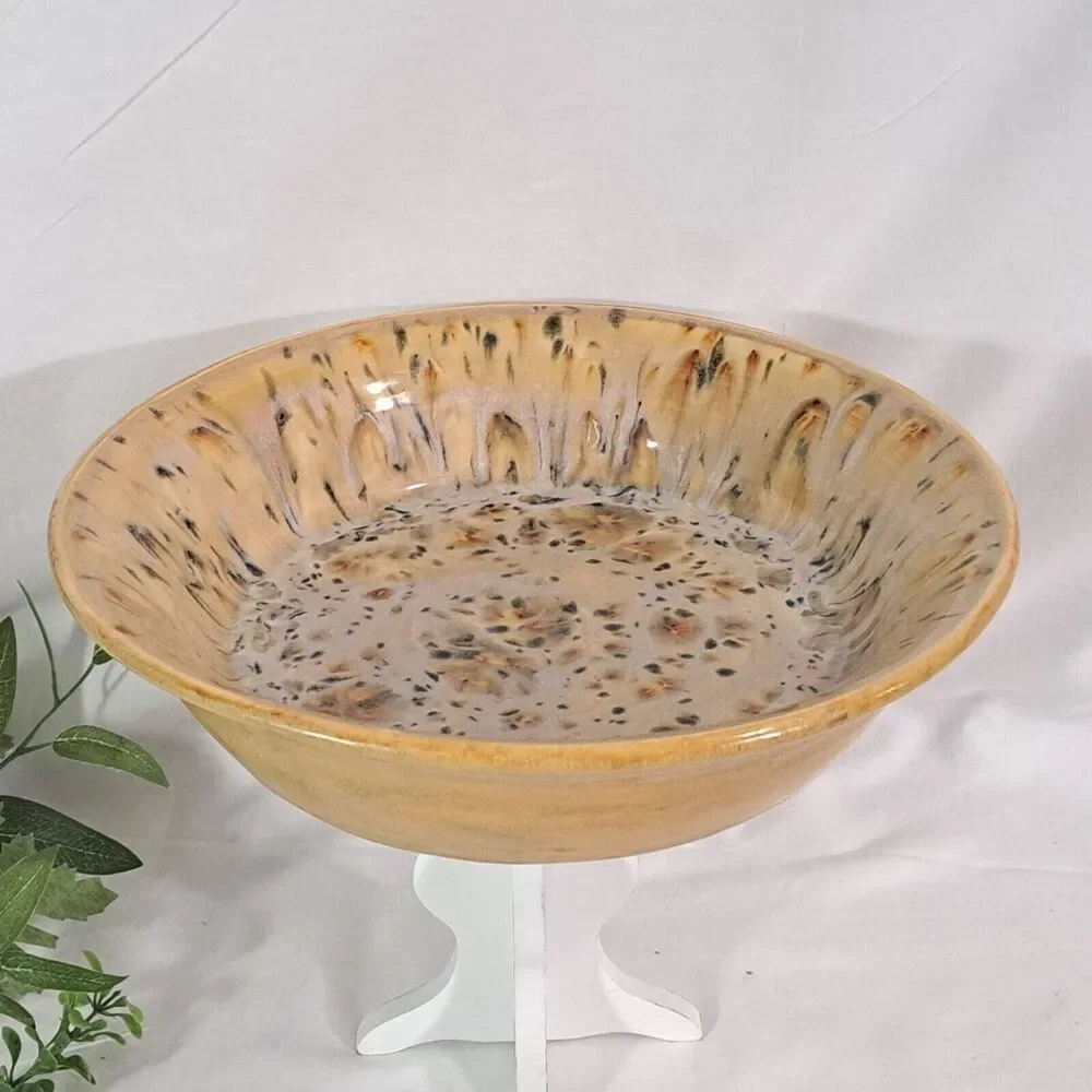 Scarlet Campbell Stoneware Pie Pan Serving Dish 10 1/4